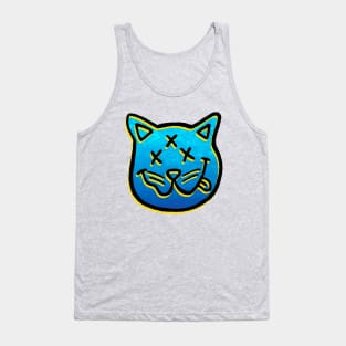 Grunge Cat - 3 Eyes Tank Top